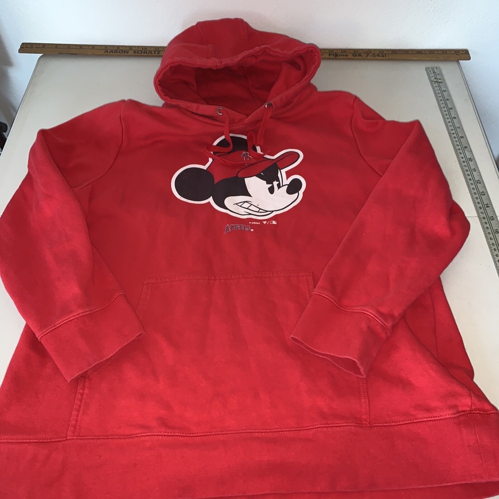 Mickey Mouse Los Angeles Angels Baseball MLB Fanatics 3XL hoodie Disney